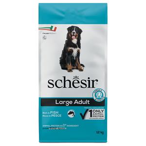 12kg Schesir Dog Large Adult met vis droogvoer voor honden