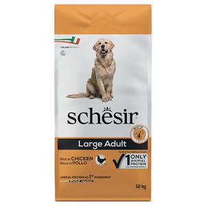 12kg Schesir Dog Large Adult met kip droog hondenvoer