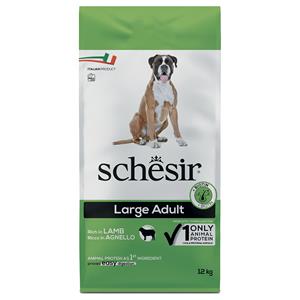 2x 12kg Schesir Dog Large Adult met lam droogvoer voor honden