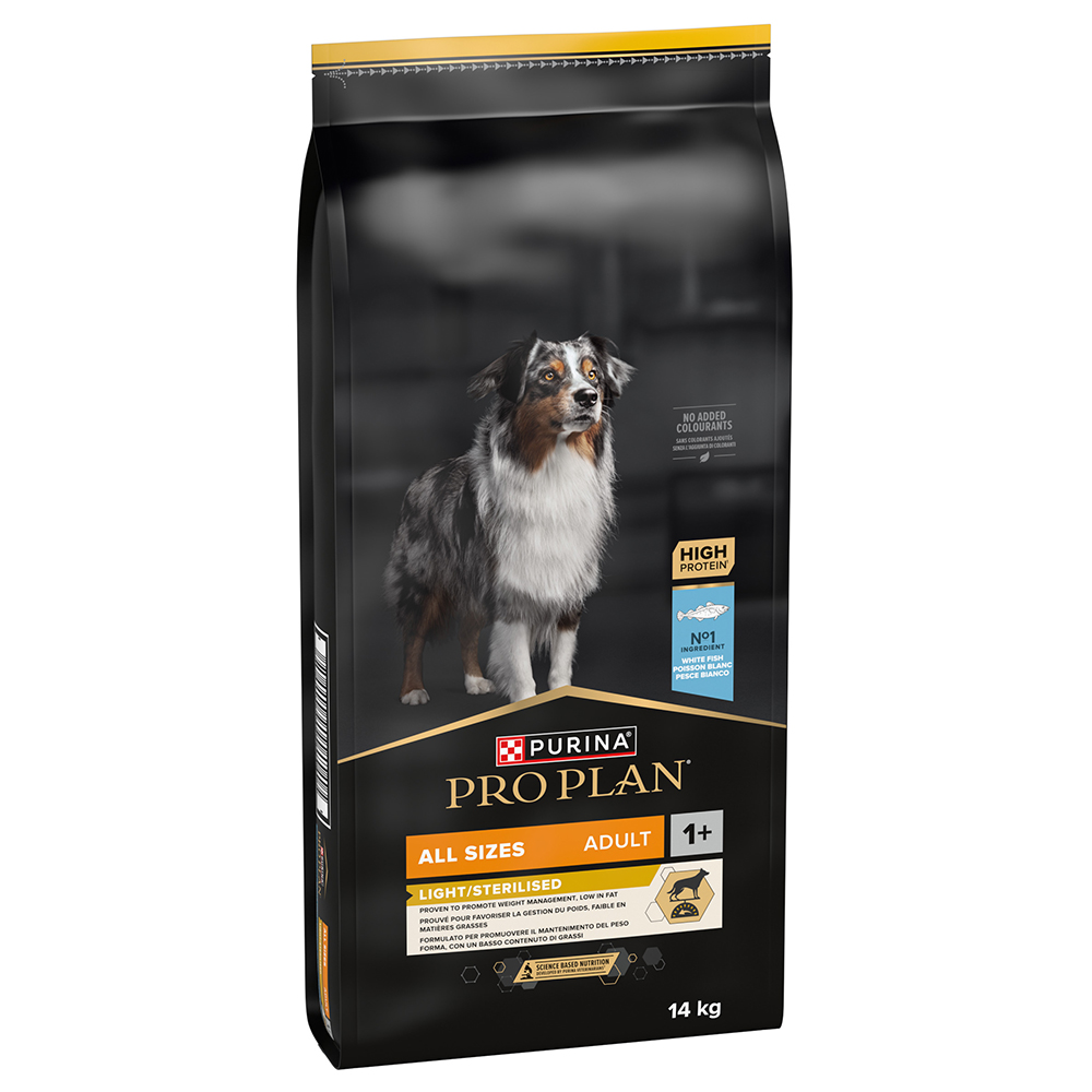 Purina Pro Plan Bonusbag 10+2 kg / 12+2 kg - Alle Sizes Adult Light Sterilised Vis (14kg)