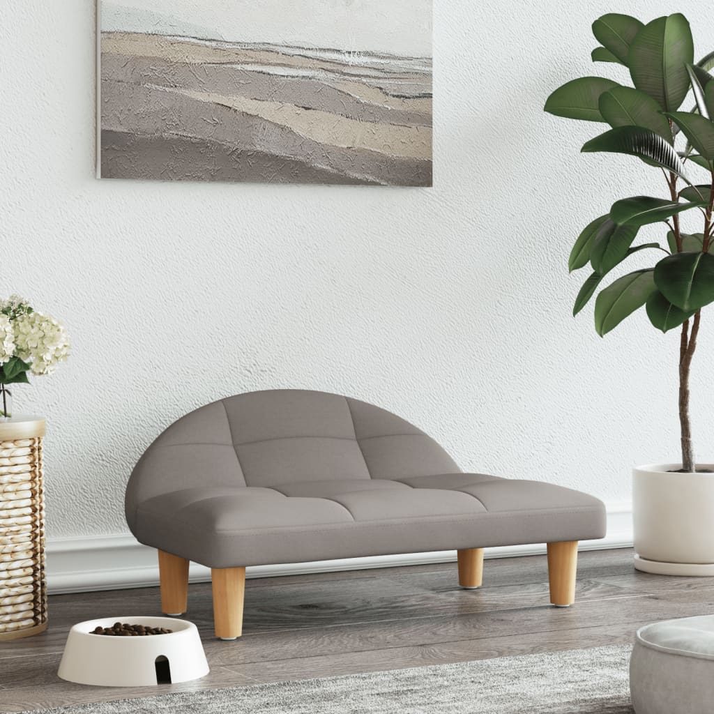 vidaxl Hondenmand 70x52x30 cm stof taupe