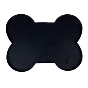 De TIAKI bot voerbakmat zwart 51x 38x 1cm hond