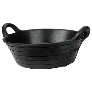 Junai.nl Rubber Voerbak Zwart 20L