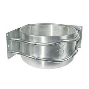 Junai.nl Voerbak Aluminium Rond Hoekmodel