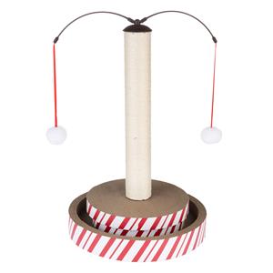 TIAKI 4-in-1 Multitoy krabpaal voor katten 40x40x62cm