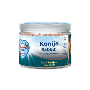 Renske Gezonde Beloning Mini Hartjes Hondensnack Konijn 300 gr