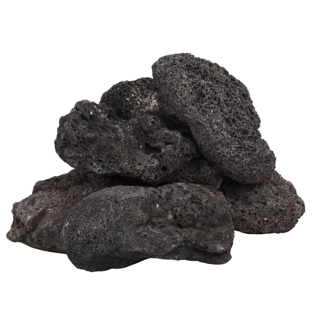 vidaxl Lavastenen 10 kg 10-30 cm zwart