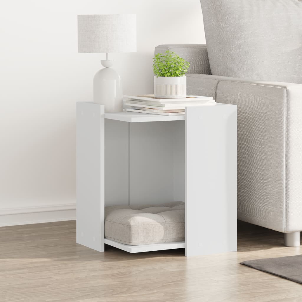 VidaXL Kattenbakkast 42x42x51 cm bewerkt hout wit