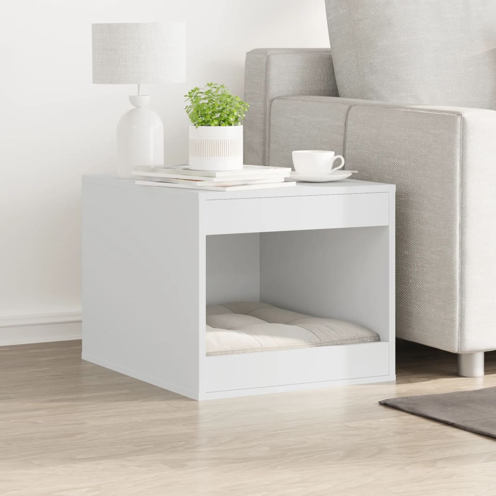 VidaXL Kattenbakkast 47x59x42 cm bewerkt hout wit