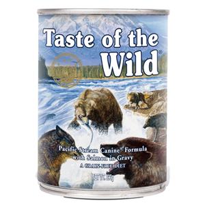 4 + 2 Gratis! Taste of the Wild 6 x 390 g  - Pacific Stream Canine Hondenvoer