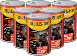 Julius-K9 Beef & Carrot - Voordeelpakket - 6 x 1240g