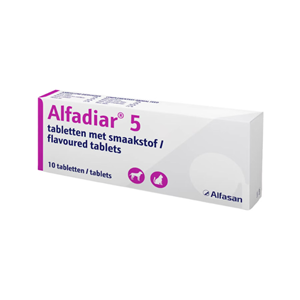 Alfadiar 5 voor kat en kleine hond tot 9 kg 100 tabletten