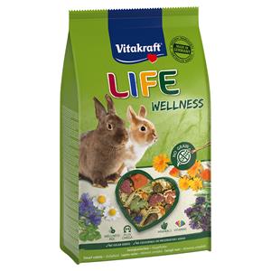 Voordeelpakket: 5x600g Vitakraft Life Wellness Dwergkonijn Klein Dierenvoer