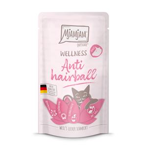 12x 125g MjAMjAM Wellness Anti Hairball - Rund nat kattenvoer