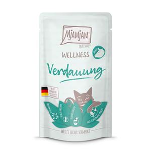 12x 125g MjAMjAM Wellness Digestion - Rund nat kattenvoer