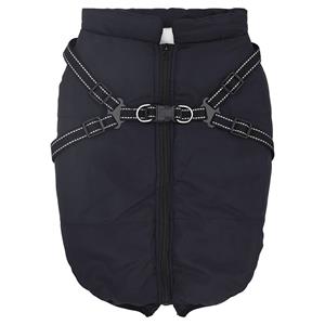 VidaXL Hondenjas met harnas waterdicht reflecterend marineblauw l44