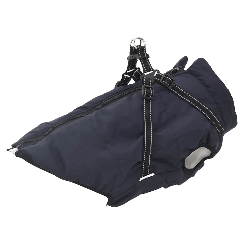 VidaXL Hondenjas met harnas waterdicht reflecterend marineblauw l52