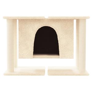 VidaXL Kattenmeubel met sisal krabpalen 50 cm crèmekleurig