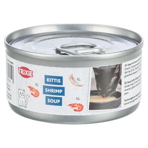 4x 80g Trixie Kittis Soep Kip & Garnalen kattensnacks