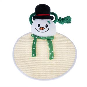 TIAKI sisal krabmat sneeuwpop 35x25x4cm kat