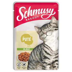 Schmusy Ragout in Jelly Kattenvoer 22 x 100 g - Kalkoen