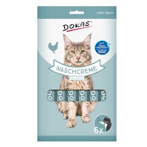 4x90g Dokas Nasch-Creme met lever kattensnacks
