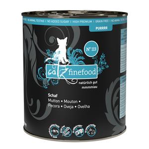 6 x 800g catz finefood Purrrr No.113 nat schapenkattenvoer