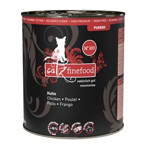 6 x 800g catz finefood Purrrr No.103 Kip natvoer voor katten