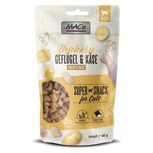 3x 60g MAC's Cat Shakery Snack Kip & Kaas