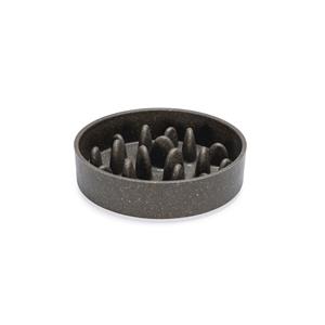 Designed by Lotte Anti Schrokbak Pom - Voerbak Kat - Bamboo - Grijs - 14 cm - 410 ml
