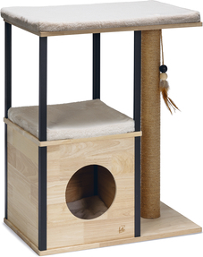 Designed by Lotte houten krabpaal Nala natuurlijke kat