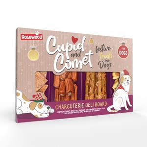 Rosewood Cupid&Comet Charcuterie Deli Plank Hondensnacks Kerst 200 gr