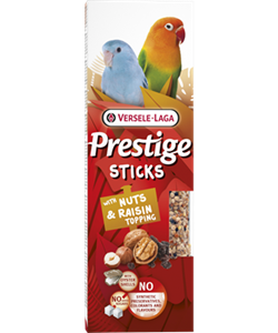 Versele-Laga Prestige Sticks Kleine Papegaaien Met Noten & Rozijnentopping