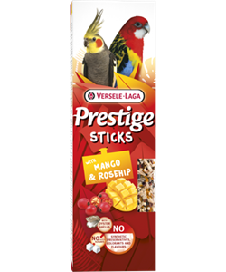 Versele-Laga Prestige Sticks Grote Parkieten 140 Gram Mango & Rozenbottel