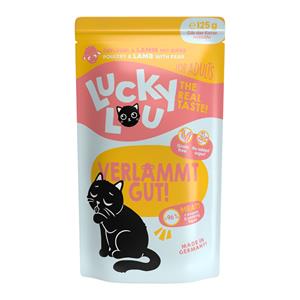 16x 125g Lucky Lou Adult Gevogelte & Lam kattenvoer