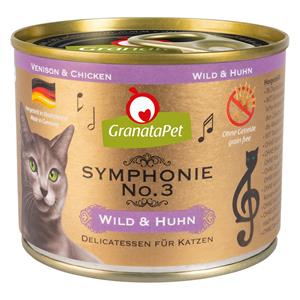 12x200g GranataPet Symphonie Wild & Kip Kattenvoer