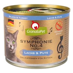 12x200g GranataPet Symphonie Zalm & Kalkoen Kattenvoer