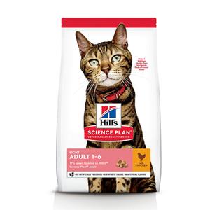 3kg Adult 1-6 Optimal Care Light met Kip Hill's Science Plan Kattenvoer