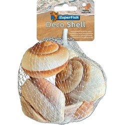 Deco schelp slak bruin-wit 170 gram Superfish - Superfish