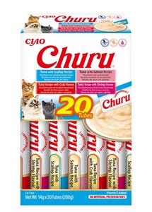INABA Churu kat Multipack Tonijn en Zeevruchten - 20 stuks