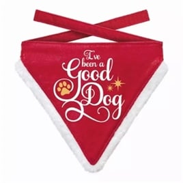 Plenty Gifts Kerst Bandana Good Dog 18,5 x 22,5 cm