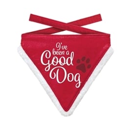 Plenty Gifts Kerst Bandana Good Dog 14 x 18 cm