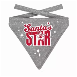 Plenty Gifts Kerst  Bandana Glitter Zilver