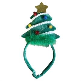 Happy Pet Diadeem kerstboom met slinger S/M