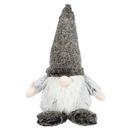 Trixie Kerst Kabouter Pluche Grijs