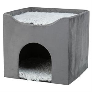 Trixie schuilplaats en kattenmand Harvey 38 x 38 x 38 cm grijs Per stuk