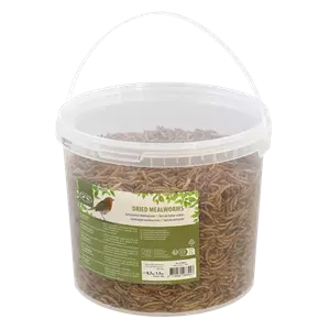 esschertdesign Esschert Design Gedroogde meelwormen in emmer 700 gr