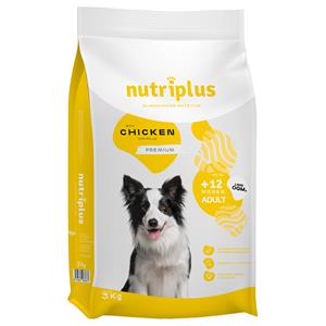 3kg Nutriplus Adult Dog met Kip Hondenvoer droog