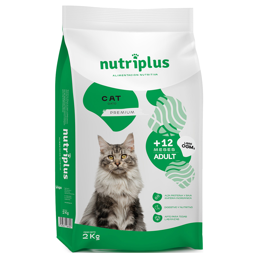 2kg Nutriplus Cat Adult droogvoer voor katten