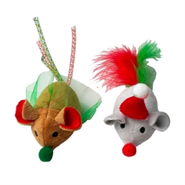 Plenty Gifts Luxe Kerstmuis 14x6x6 cm 2st